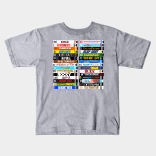 Sports Movies VHS Stacks Kids T-Shirt